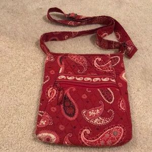 Vera Bradley Mesa Red Paisley Bandanna Purse